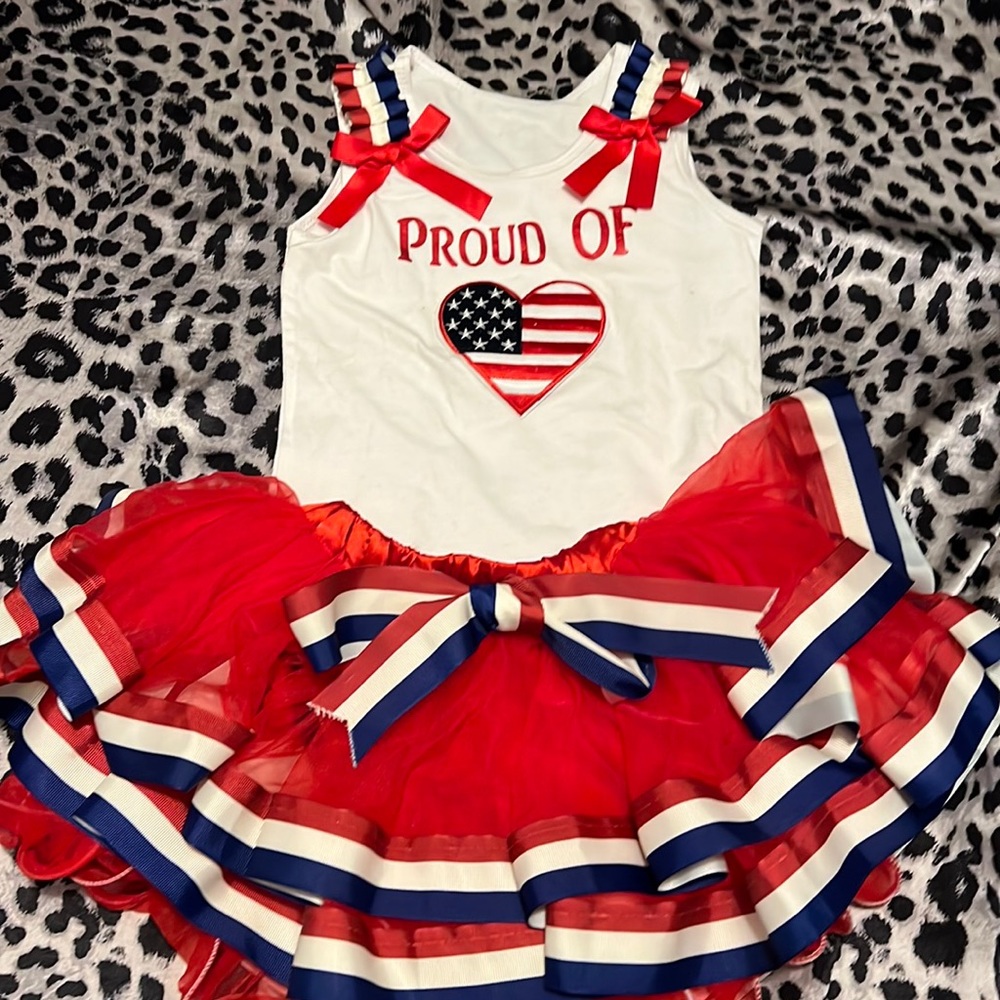 Toddler size 2/3T patriotic outfit